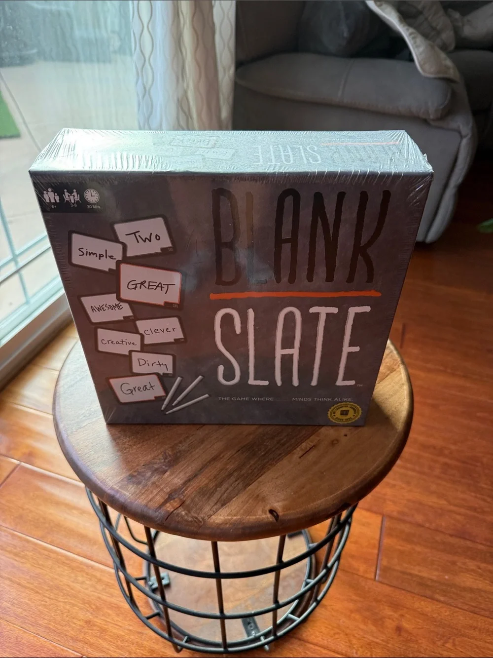 Blank Slate Party Game - Gray
